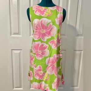 Lilly Pulitzer Green + Pink Dress, Size 6/8